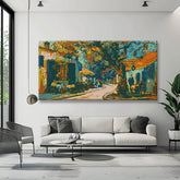 Painting by Numbers Panorama Picturesque Market Square Southern France